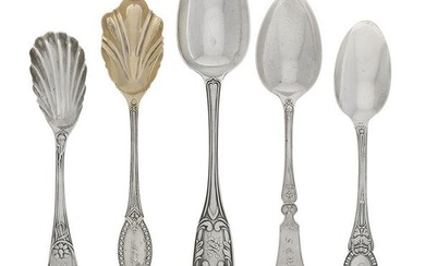 19th-C. New York Sterling/Coin Silver Flatware