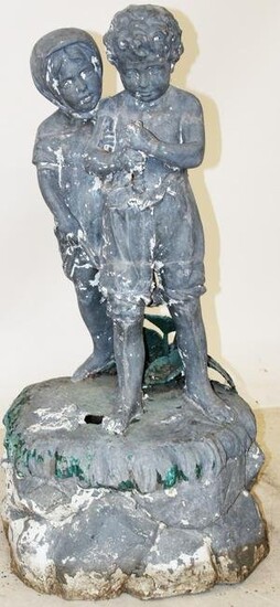 19th c Victorian zinc garden statue