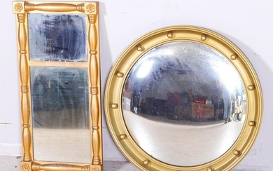 (2) Gilt wall mirrors