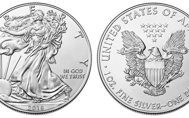 2016 American Silver Eagle .999 Fine Silver Dollar Coin