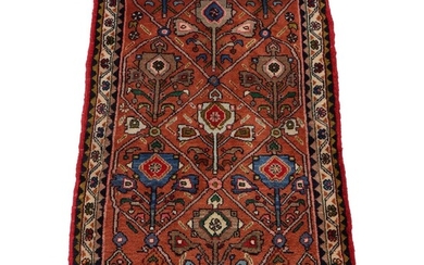 2'1 x 3'5 Hand-Knotted Persian Malayer Accent Rug, 1970s