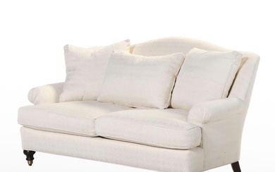 Wesley Hall Custom-Upholstered Two-Seat Sofa