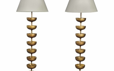 Salvador Dalí (1904-1989) and Edward James (1907-1984), A pair of Champagne standard lamps