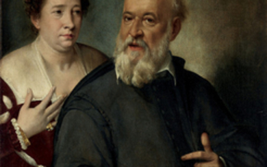 Bartolomeo Passarotti (Bologna 1529-1592), Portrait of a lady and a gentleman, half-length