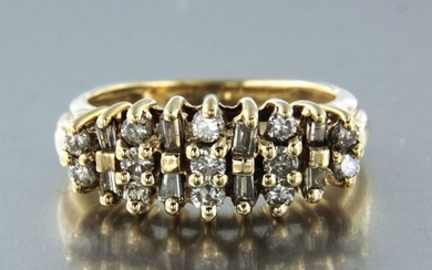 14 kt. Yellow gold - Ring - 0.64 ct Diamond