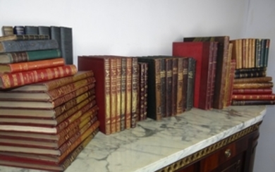 LOT OF 66 MISC. LEATHER BOUND BOOKS