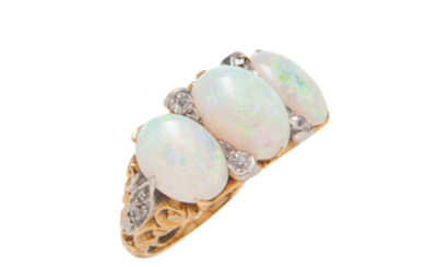 Antique 18kt Gold and Opal Ring, Tiffany & Co.