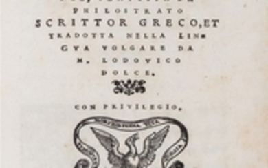 Apollonio di Tiana - Ludovico Dolce LA VITA DEL GRAN PHILOSOPHO, 1549