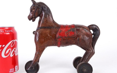 Cast Iron Horse Pull Toy