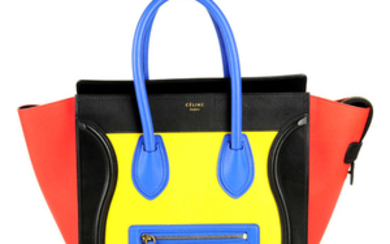 CÉLINE - a limited edition Mini Tricolour Sunflower Luggage handbag.