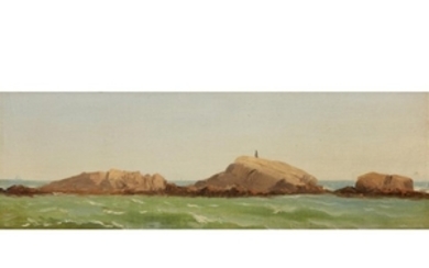 CHARLES HENRY GIFFORD (american 1839–1904) "ROCKS OFF WEST ISLAND,...