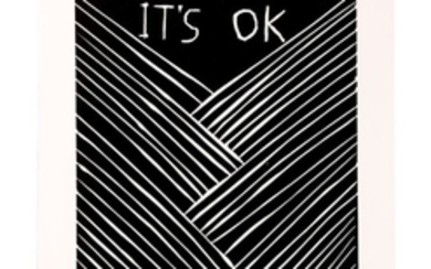 David Shrigley (British b.1968), 'It's Ok', 2015, linocut...