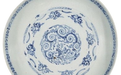 An extremely rare Chinese porcelain dish for...