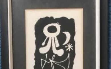 Joan Miro Framed Lithograph Print