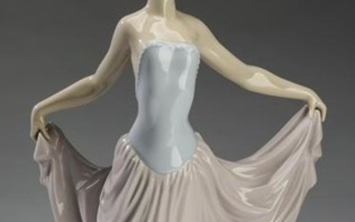 Lladro 'Dancer' porcelain figure, 13"h