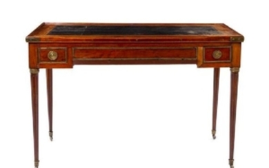 A Louis XVI Mahogany Tric-Trac Table Height 29 3/4 x