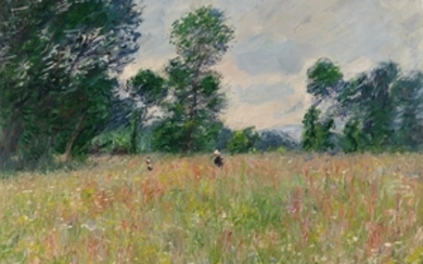 LA PRAIRIE FLEURIE, Claude Monet