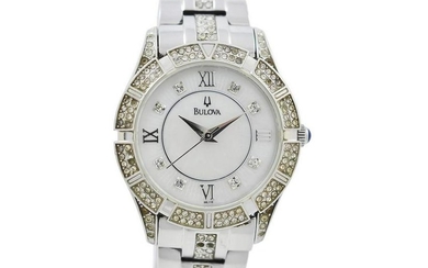 Pre-Owned Bulova Mother of Pearl Dial C8337050 Watch