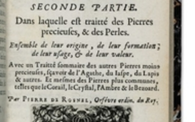 ROSNEL, Pierre de (fl. 17th century). Le Mercure Indien ou le trésor des Indes. Paris: Robert Chevillion, 1668.