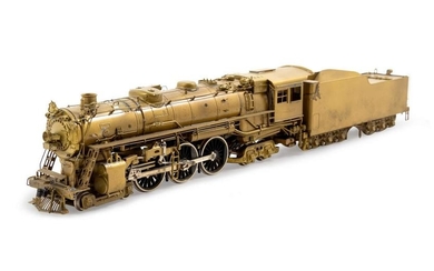 A United Scale Models Brass HO-Gauge 4-6-4 Locomotive