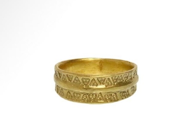 Viking Gold Ring with Punched Decoration, c. 11th