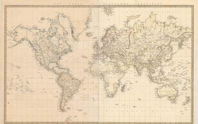 "The World on Mercator's Projection", SDUK Society for the Diffusion of Useful Knowledge