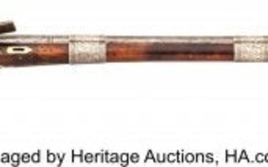 40031: Ornate Caucasian Miquelet Rifle Dated 1831. Gr