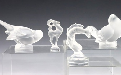 5 Lalique Crystal Animal Figures