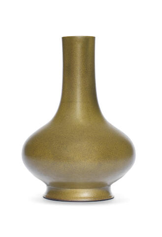 A large teadust-glazed pear-shaped vase