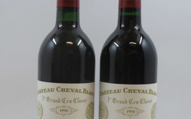 7 bouteilles CHÂTEAU CHEVAL BLANC 1990 1er GCC (A) Saint Emilion (1 base goulot