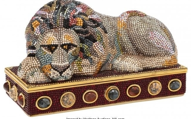 58031: Judith Leiber Crystal Lion Minaudiere Condition