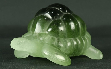 A French pate de verre turtle