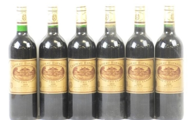 6 bottles of Chateau Batailley 1998 Pauillac (owc -...