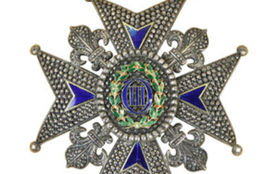 Spanish Order of Charles III enamel decorated breast medal circa 1870