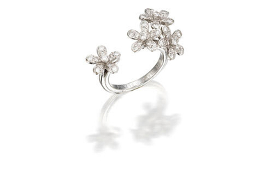 A Diamond 'Socrate' Floral Ring,, by Van Cleef and Arpels