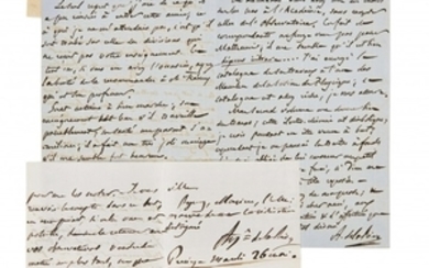 AUGUSTE DE LA RIVE (1801-1873) Réunion de 2 lettres autographes signées