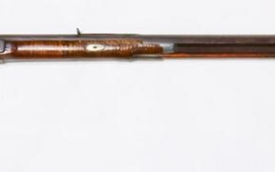 An American half stock Percussion rifle circa 1840