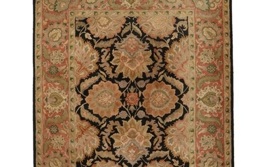 7'7 x 9'5 Hand-Knotted Indian "Sierra" Area Rug