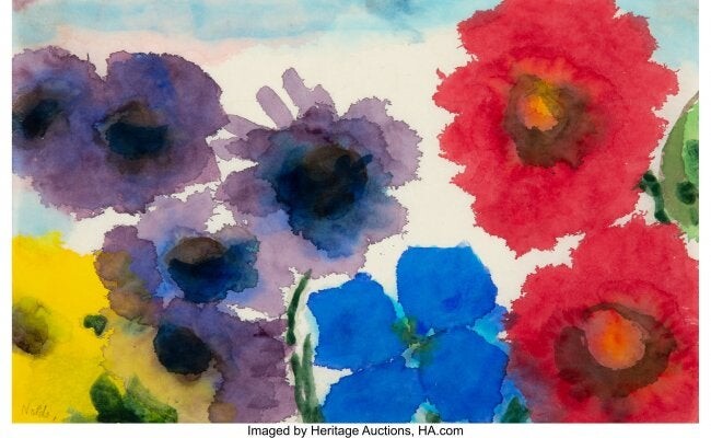77031: Emil Nolde (1867-1956) Summer Flowers, circa 194