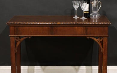 A 19th century Chippendale Revival mahogany side or serving ...