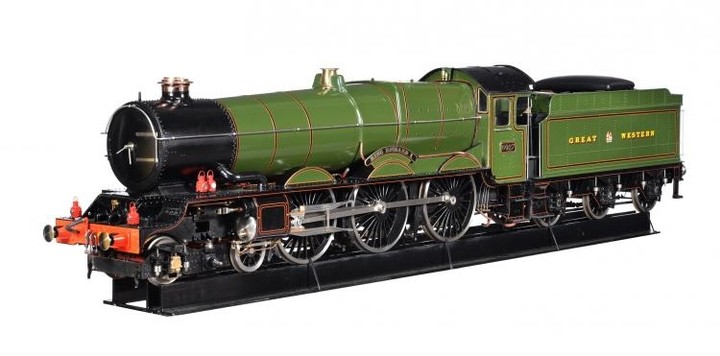 A 7 ¼ inch gauge model of a Great Western Railway King Class 4-6-0 tender locomotive No 6027 ‘King Richard I’