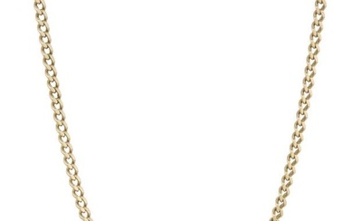 A 9ct gold curb-link necklace