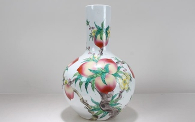 A Chinese Peach-fortune Porcelain Vase