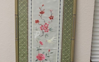 A Chinese Silk Panel