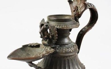 A FINE QUALITY 17TH / 198TH CENTURY NEPALESE BRONZE OIL
