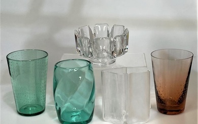 A GROUP OF ART GLASS