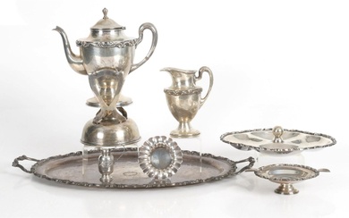 A Group of Mexican Sterling Silver Tableware