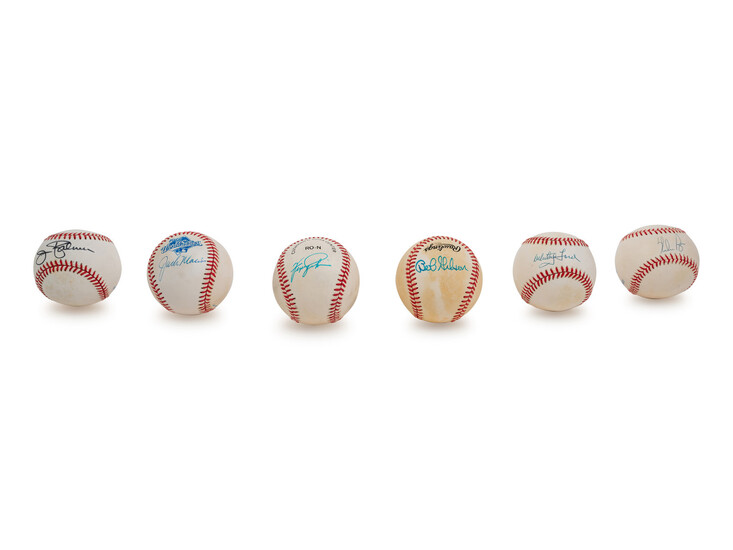 A Group of Six Hall of Fame Pitcher Signed Autograph Baseballs (BAS Beckett Authentication Services Certified)