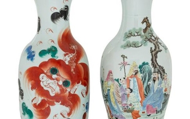 A Large Pair of Chinese Vases