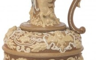 A Large Villeroy & Boch Ceramic Ewer, late 19th
